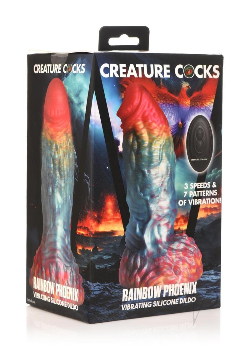 Creature Cocks Phoenix Vibrating Rechargeable Silicone Dildo with Remote Control