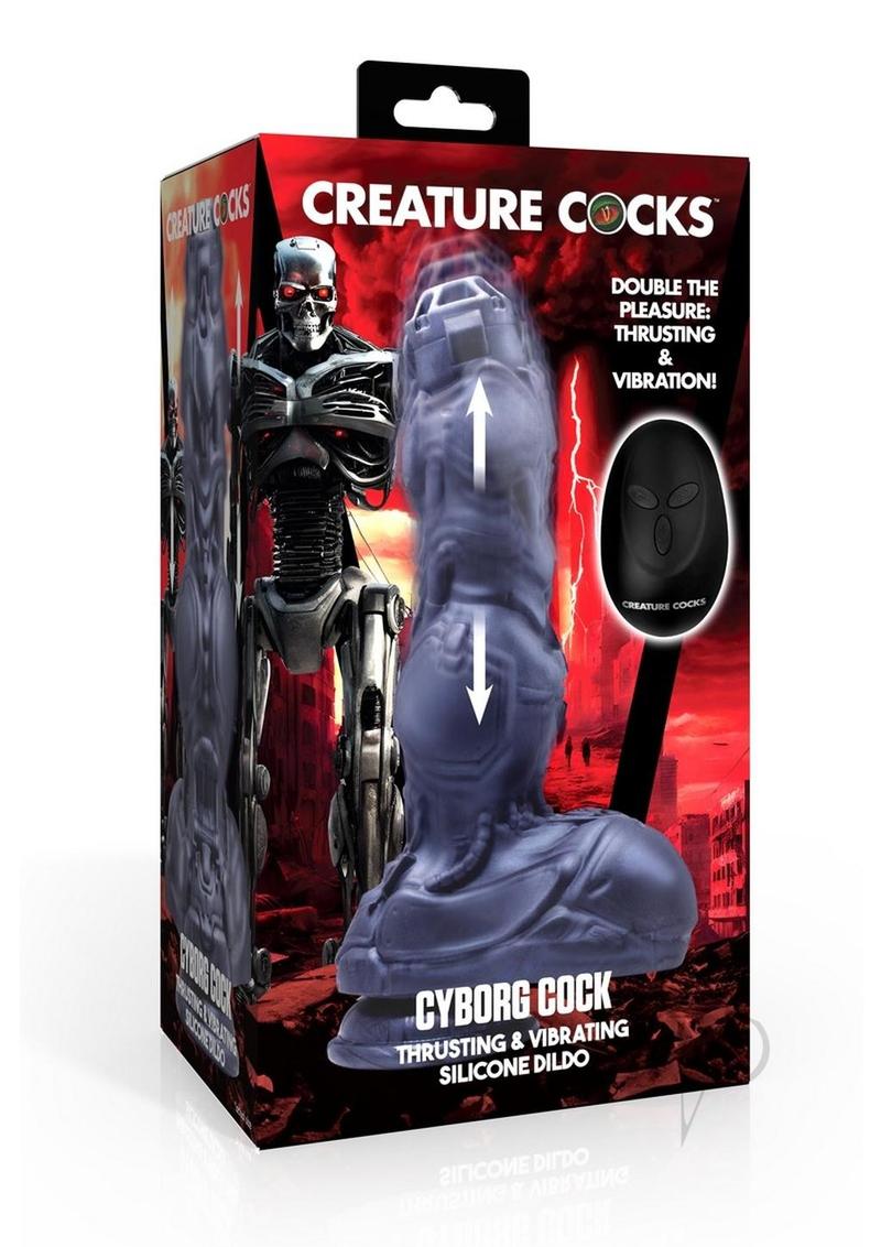 Creature Cock Thrusting & Vibrating Rechargeable Silicone Dildo