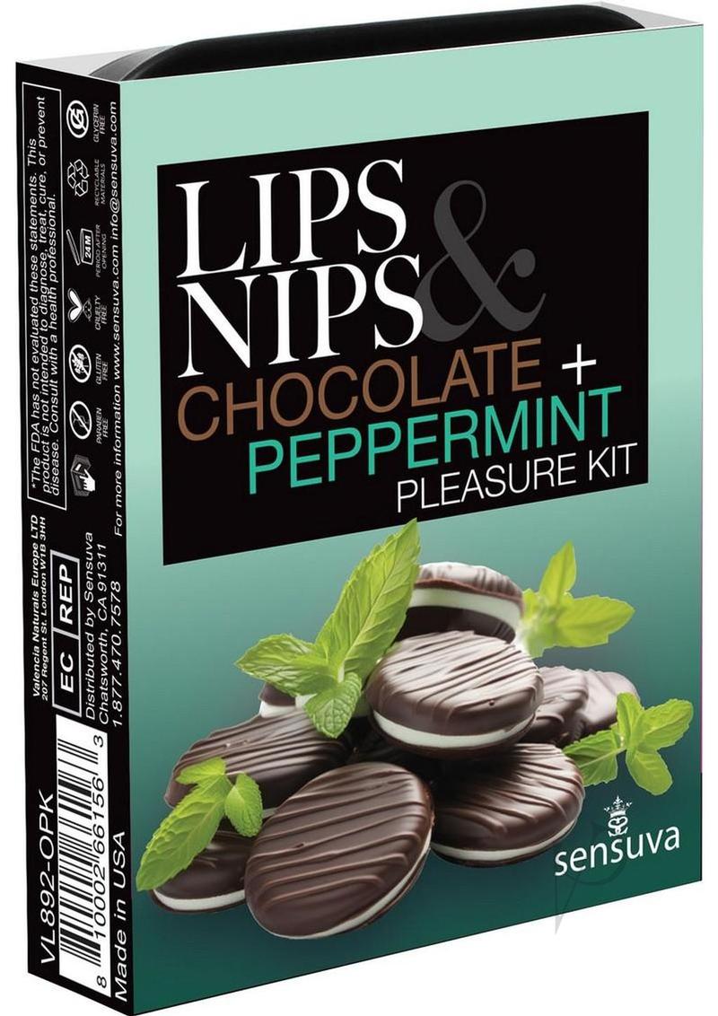 Sensuva Pheromone Infused Lips N Nips Pleasure Kit 0.15oz - Mint Chocolate