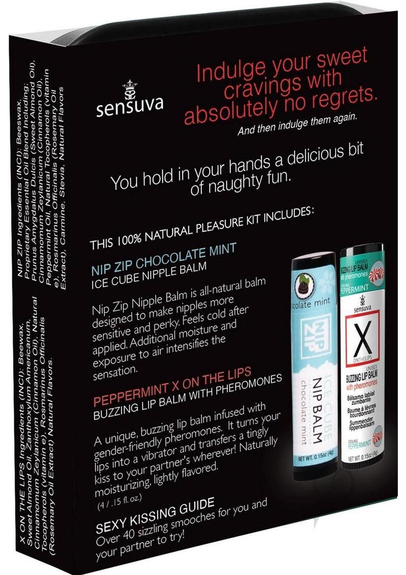 Sensuva Pheromone Infused Lips N Nips Pleasure Kit 0.15oz - Mint Chocolate