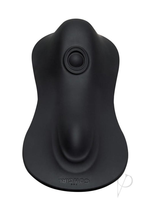 Cowgirl Rodeo Rumbler Grinding Vibrating Tapping Rechargeable Silicone Dildo - Black