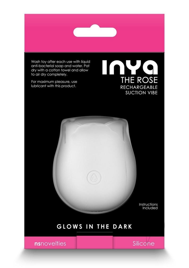 Inya The Rose Silicone Rechargeable Glow in the Dark Clitoral Stimulator