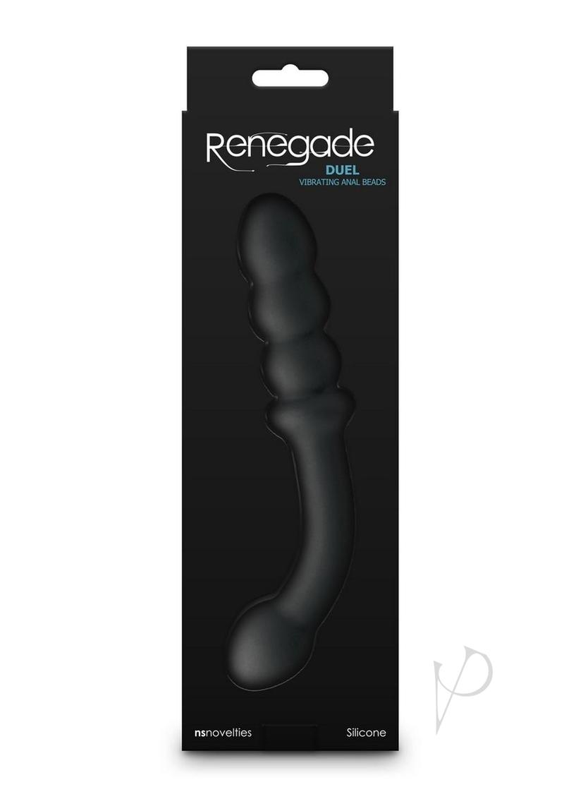 Renegade Duel Rechargeable Silicone Dual End Vibrator - Black