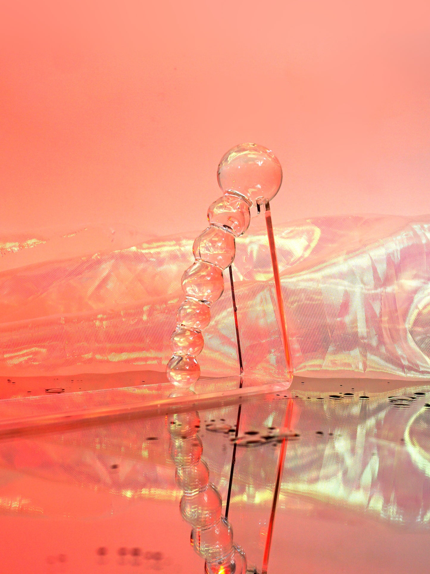 Glas Curved Beaded Dildo