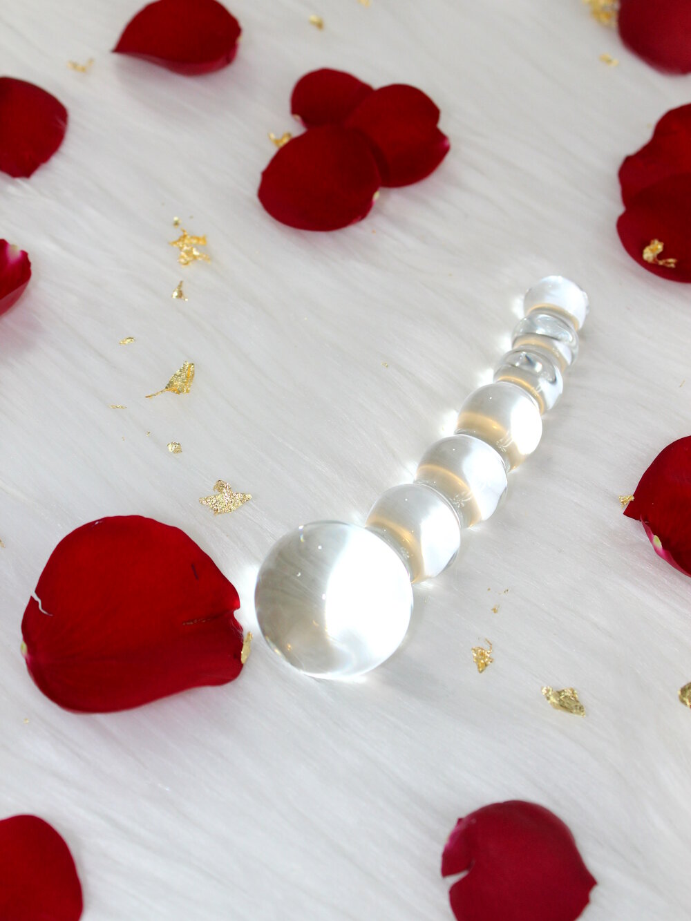 Glas Curved Beaded Dildo