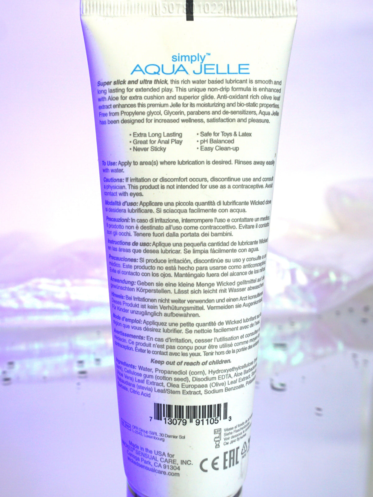 Simply Aqua Jelle Water Based Lubricant