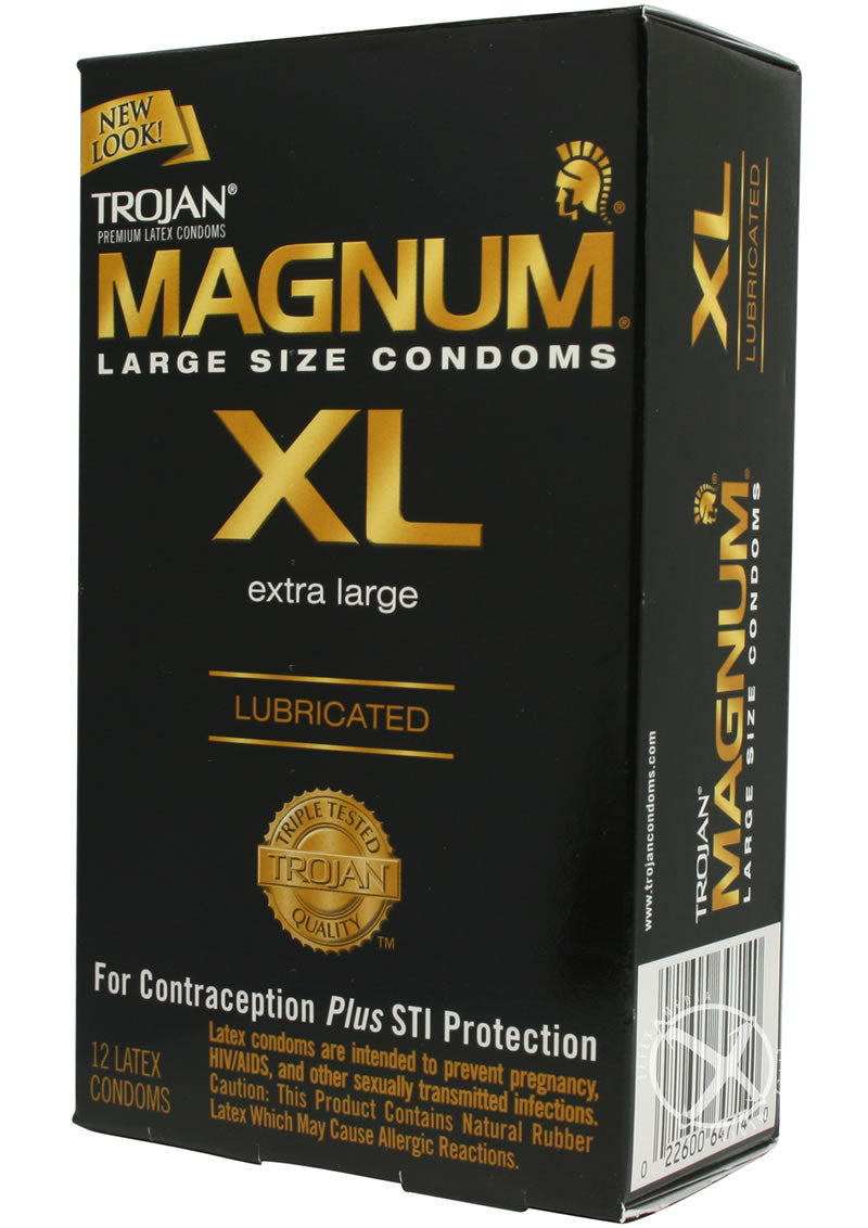 Trojan Magnum XL Lubricated Latex Condoms