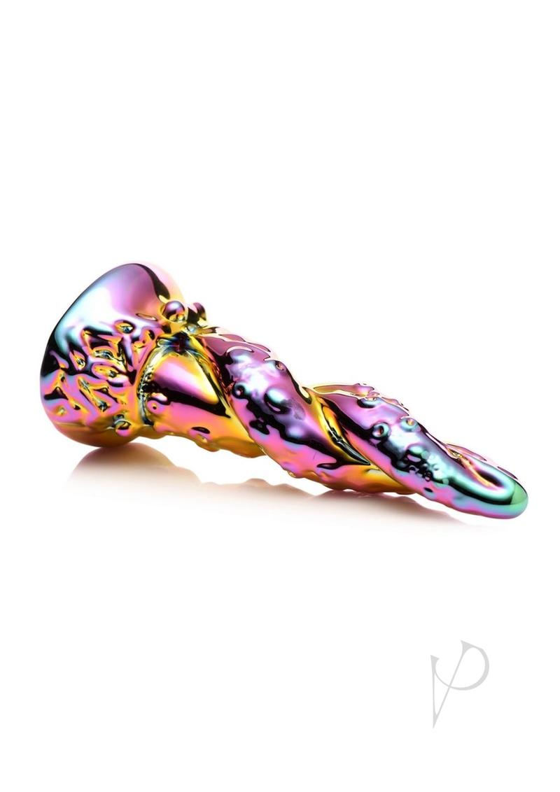 Creature Cocks Enchantress Rainbow Glass Dildo - Multicolor
