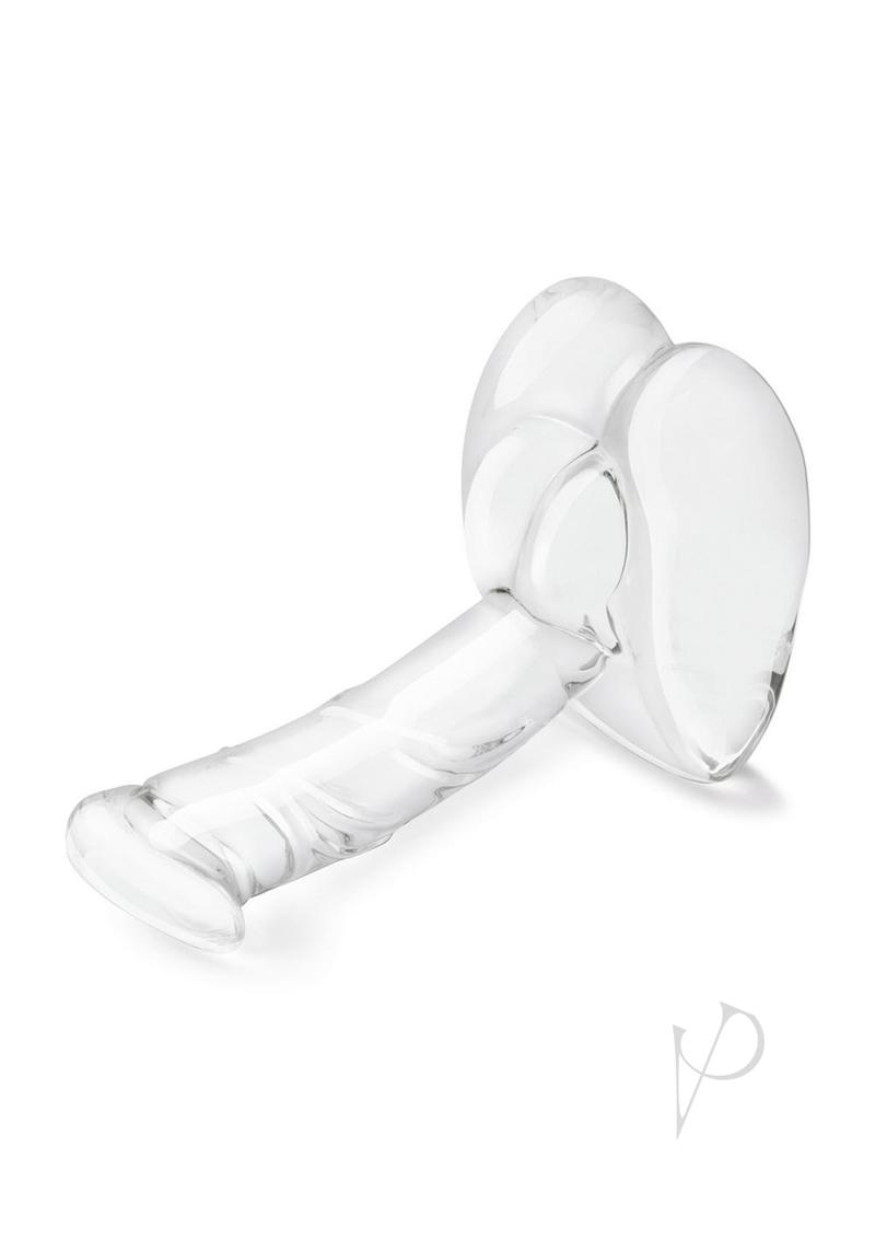 Glas Rideable Standing Glass Cock with Stability Base 7.5in - Clear