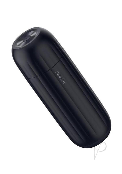 Svakom Sam Neo 2 Pro Silicone App Control Rechargeable Heating Masturbator - Navy Blue