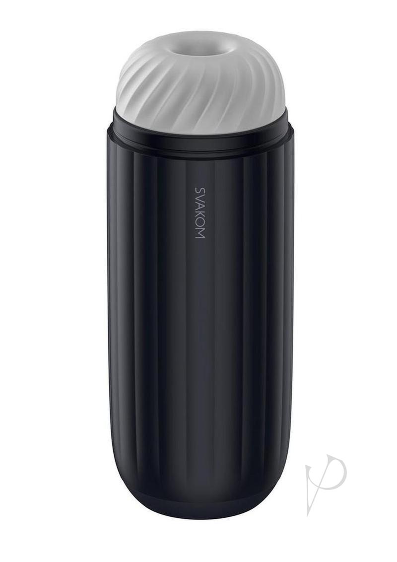 Svakom Sam Neo 2 Pro Silicone App Control Rechargeable Heating Masturbator - Navy Blue
