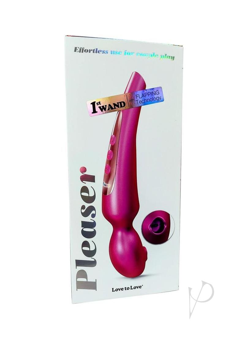 Love to Love Pleaser Silicone Rechargeable Clitoral Stimulator - Iridescent Berry