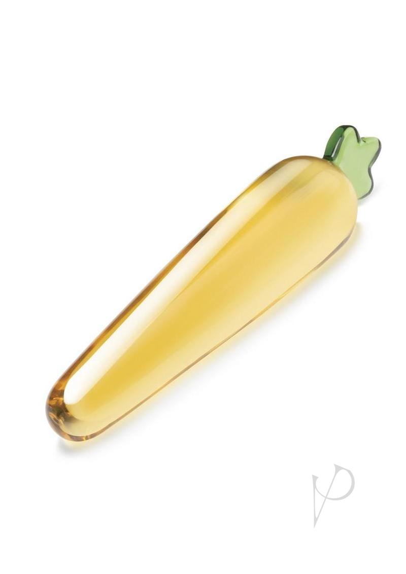 Glas Bunny's Secret Glass Dildo 7.25in - Yellow/Green