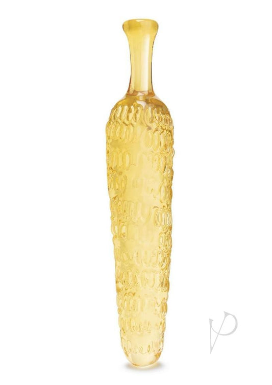 Glas Cornstar 8 Glass Dildo - Yellow