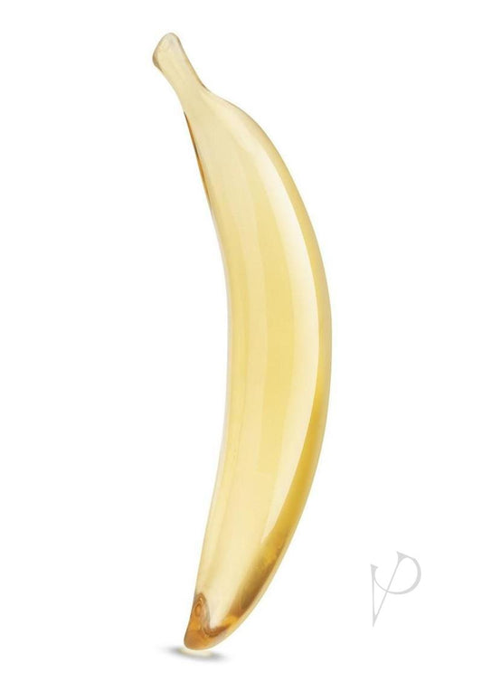Glas Banana Joy Glass Dildo 7in - Yellow