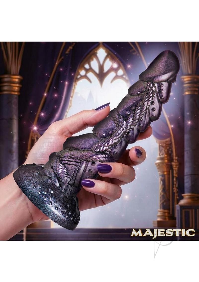 Creature Cocks Ilias Elf Silicone Dildo 8.5in - Silver