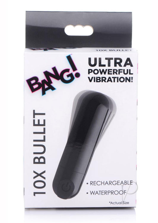 Bang! 10X Vibrating Metallic Rechargeable Bullet Vibrator