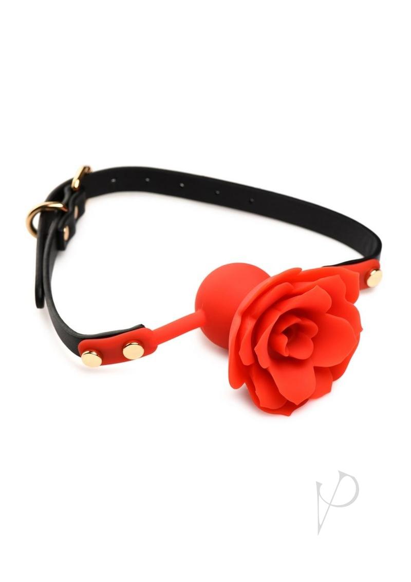 Master Series Blossom Gag Silicone Rose Gag