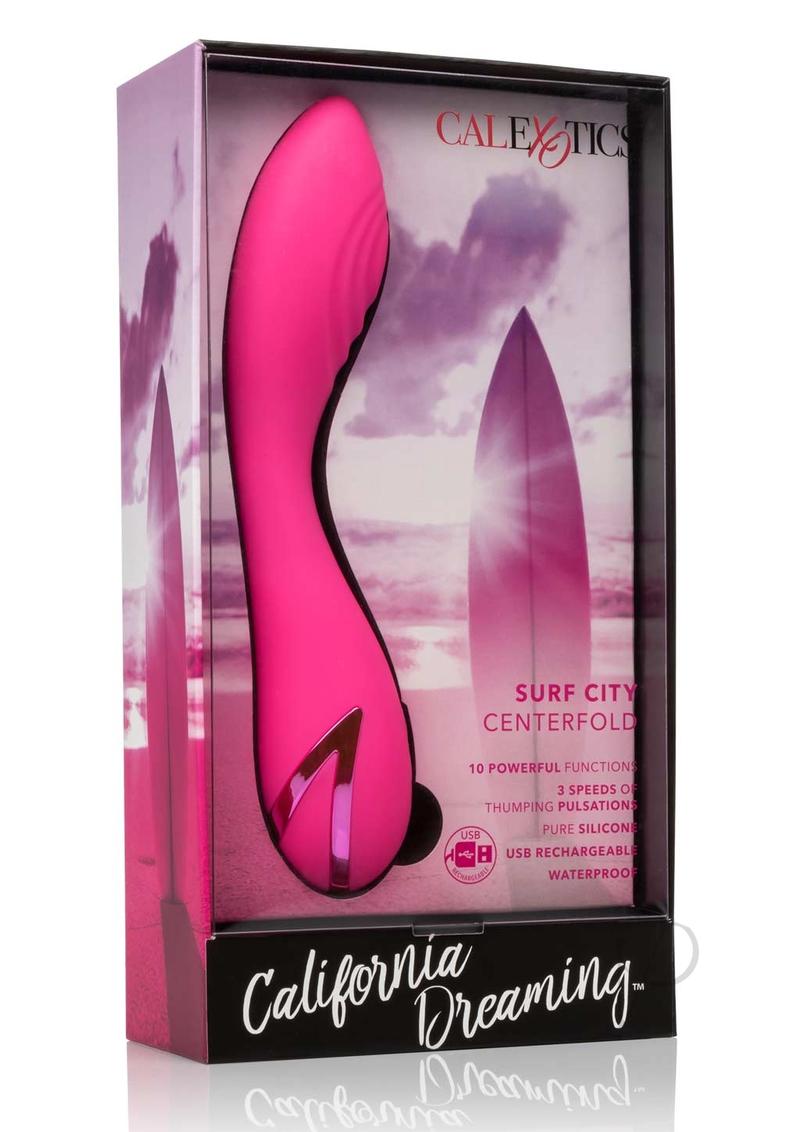 California Dreaming Surf City Centerfold Rechargeable Silicone Vibrator