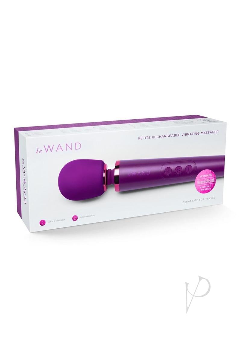 Le Wand Petite Rechargeable Silicone Vibrating Massager - Cherry