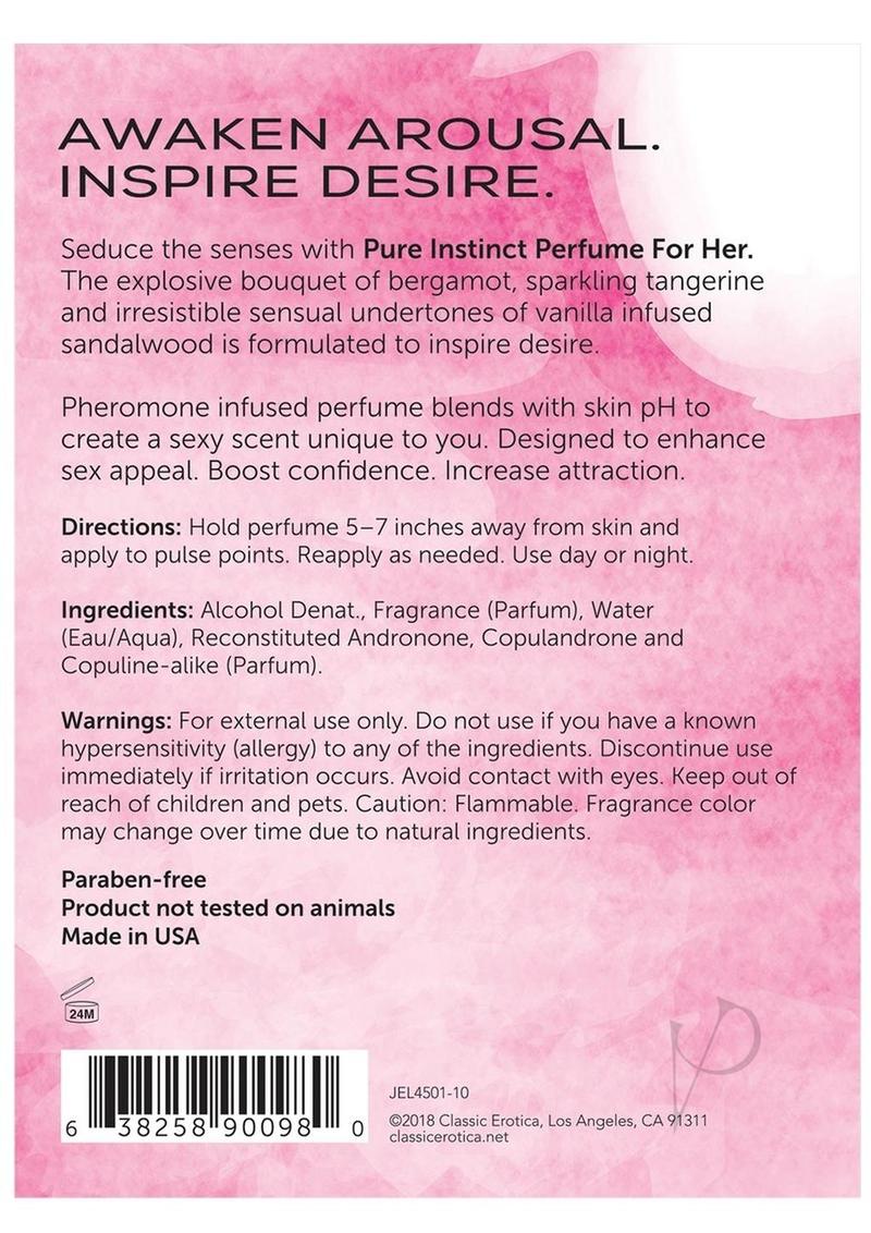 Pure Instinct Pheromone Perfume For Her .5oz