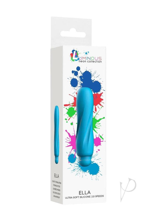 Luminous Ella Bullet with Silicone Sleeve - Aqua