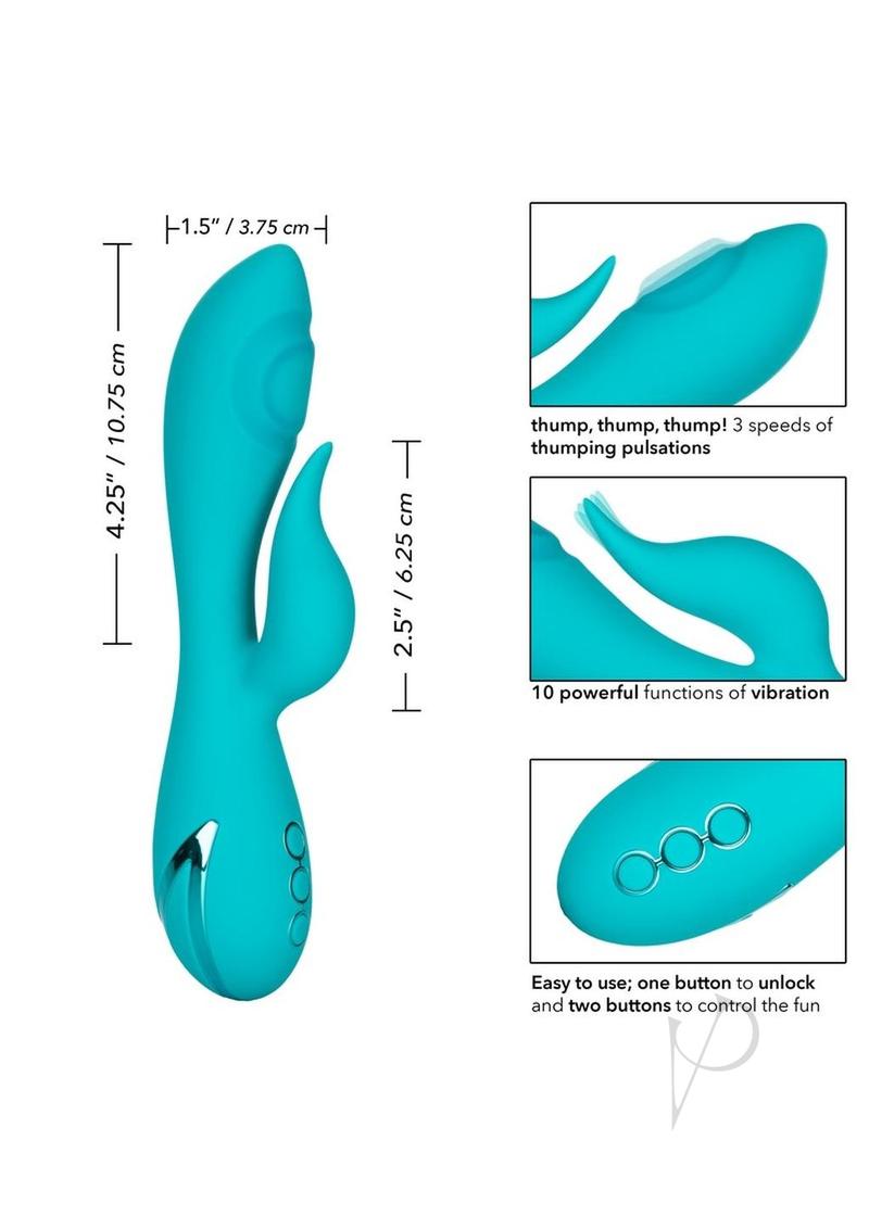 California Dreaming Santa Monica Starlet Rechargeable Silicone Thumping Vibrator