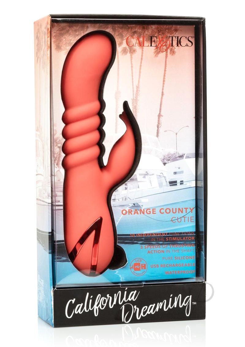 California Dreaming Orange County Cutie Rechargeable Silicone Vibrator