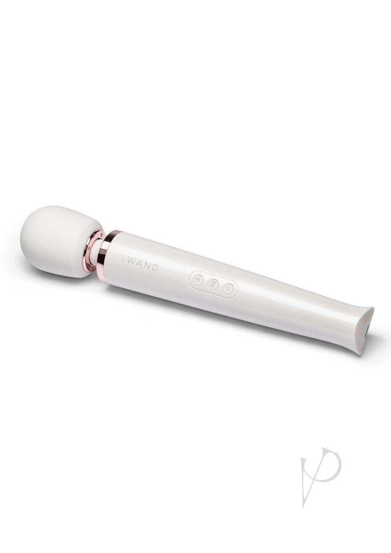 Le Wand Rechargeable Silicone Massager - Pearl White