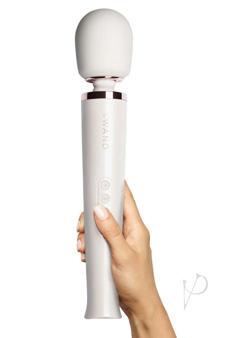 Le Wand Rechargeable Silicone Massager - Pearl White