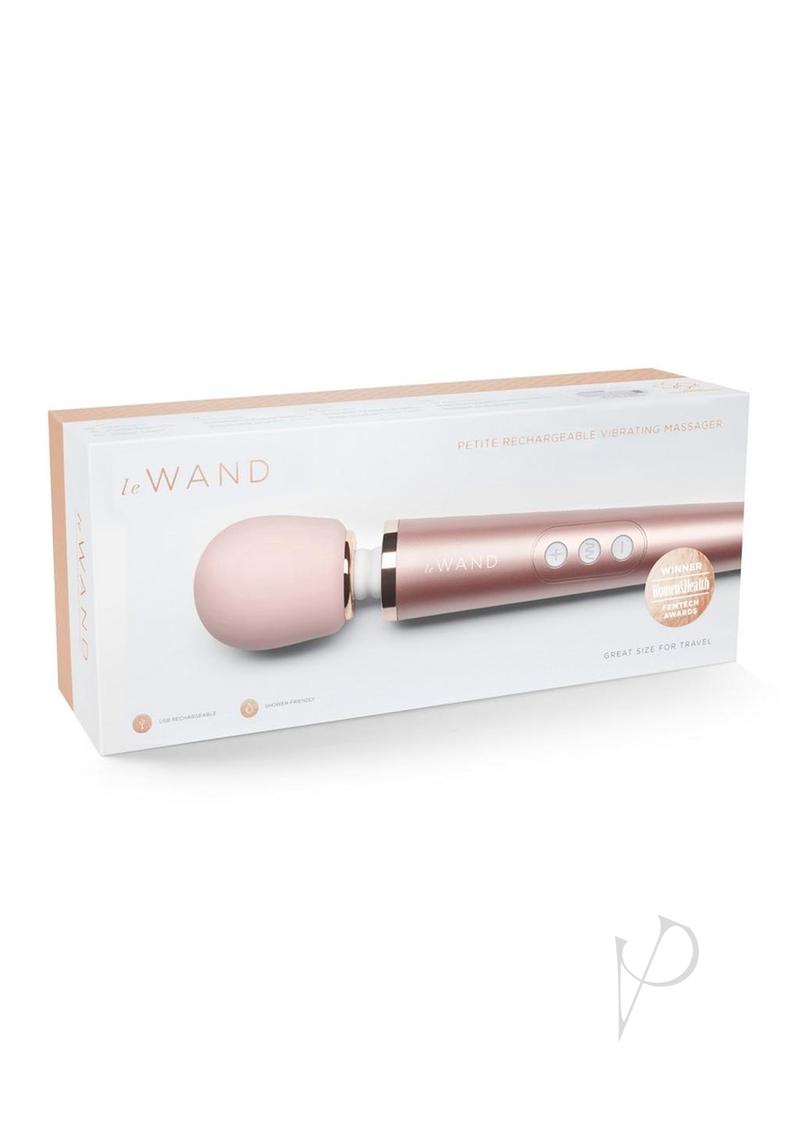 Le Wand Petite Rechargeable Silicone Vibrating Massager - Rose Gold