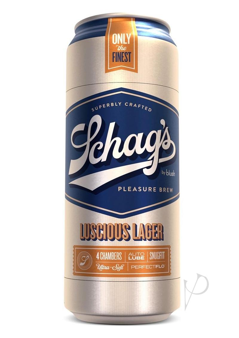 Schag’s Luscious Lager Beer Can Stroker - Frosted