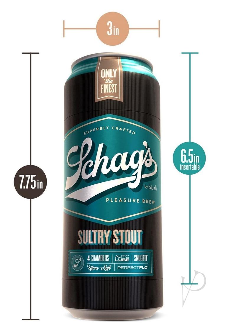 Schag’s Sultry Stout Beer Can Stroker - Frosted