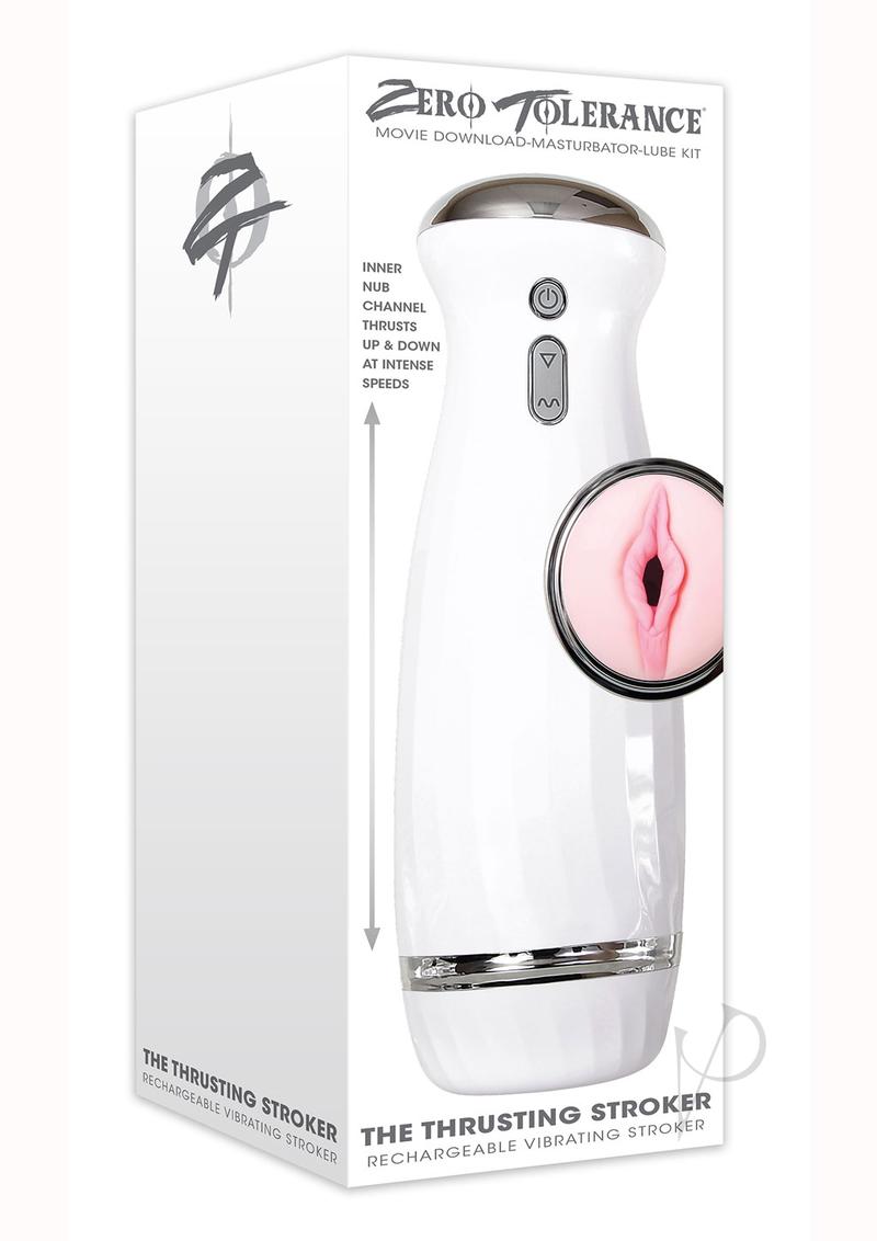 Zero Tolerance The Thrusting Stroker Rechargeable Vibrating Masturbator