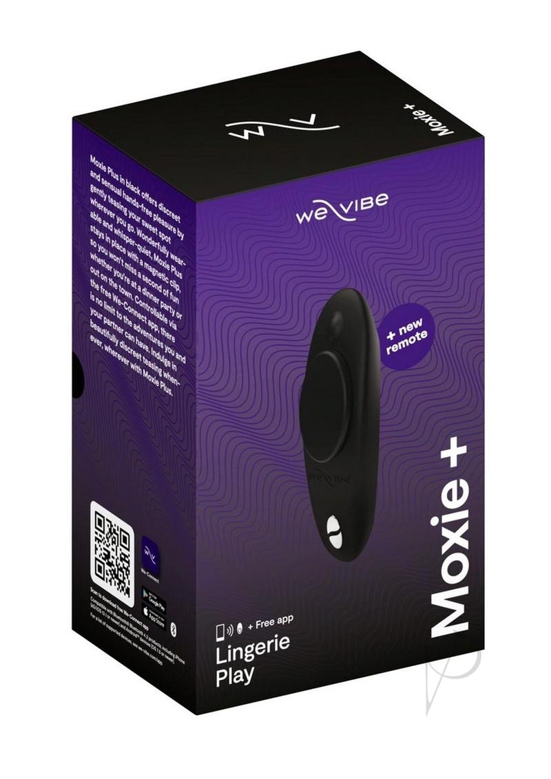 We-Vibe Moxie+ Wearable Rechargeable Silicone Panty Vibe Clitoral Stimulator with Remote