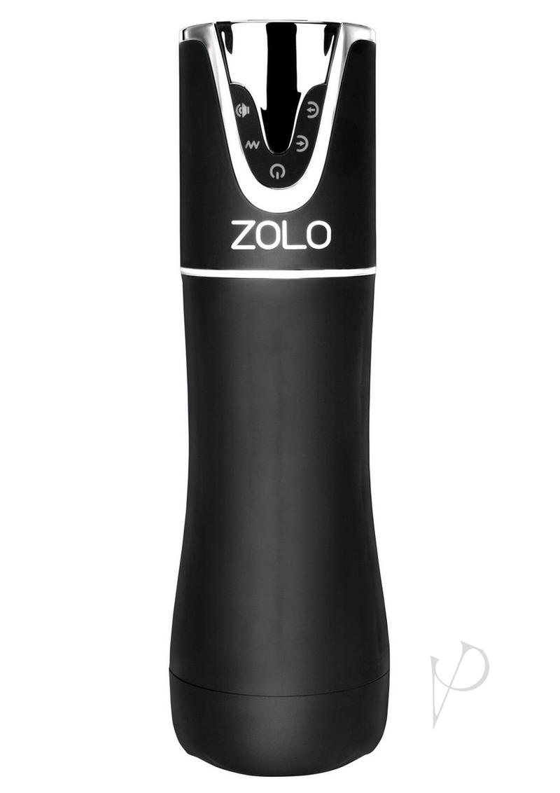 ZOLO Rechargeable Automatic Blowjob Vibrating Masturbator - Black