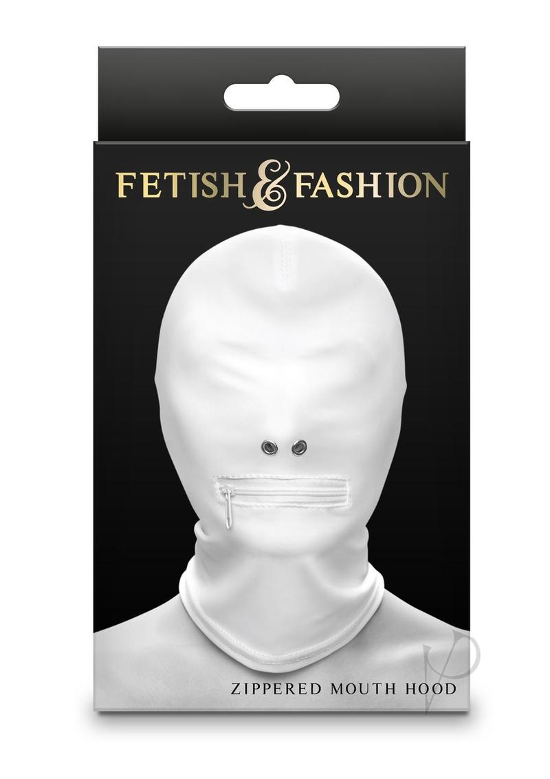 Fetish & Fashion Zippered Mouth Hood