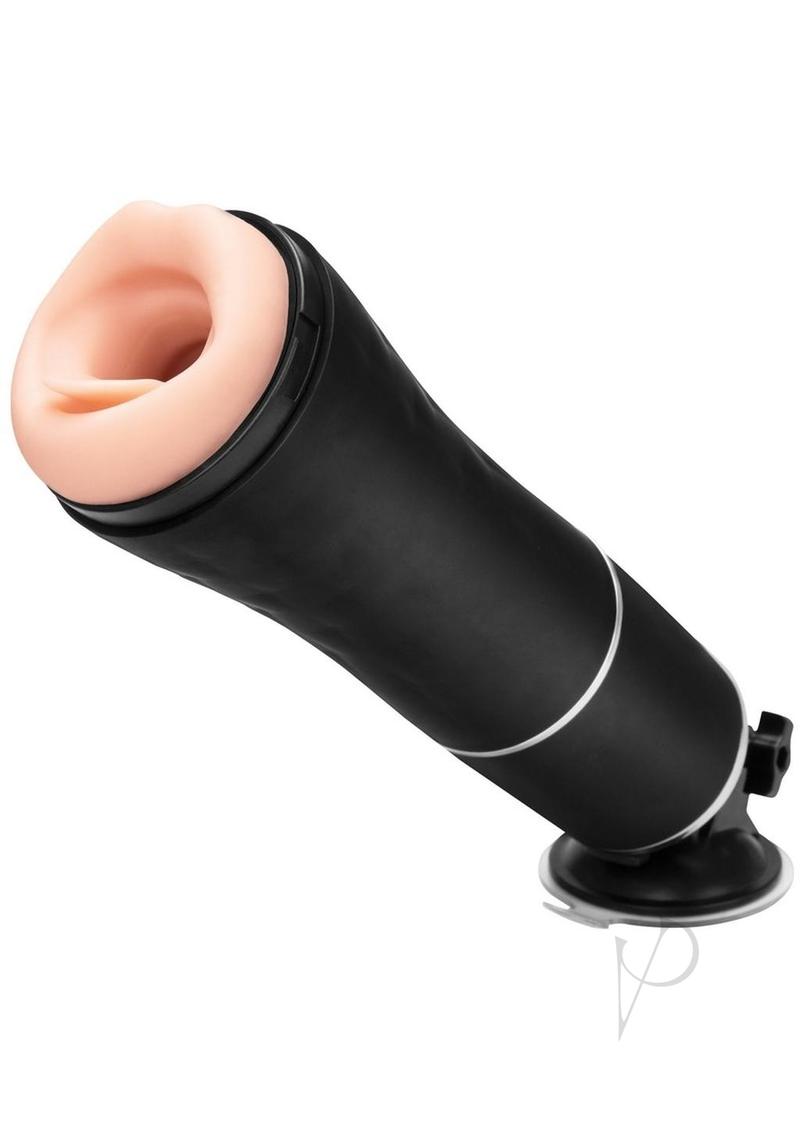 ZOLO Rechargeable Automatic Blowjob Vibrating Masturbator - Black