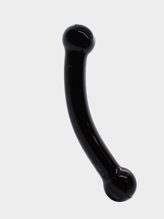 Glas Double Bull Black Dildo