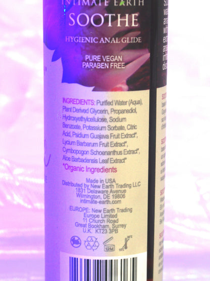 Intimate Earth Soothe Antibacterial Anal Lubricant