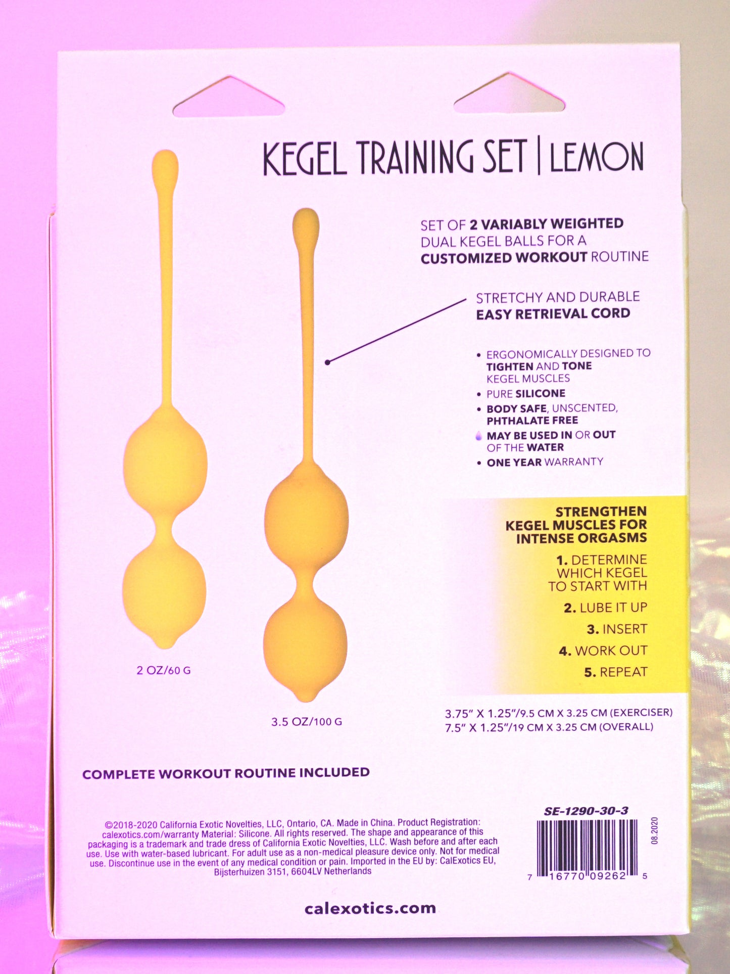 Kegel Training Set Lemon