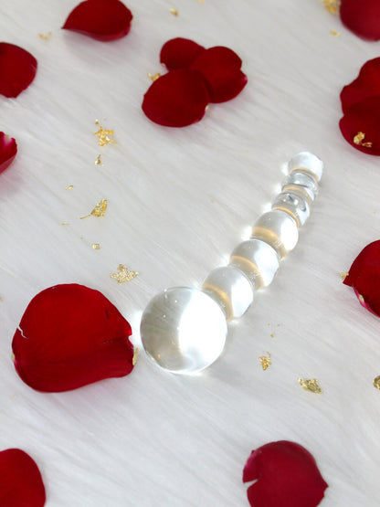 Glas Curved Beaded Dildo