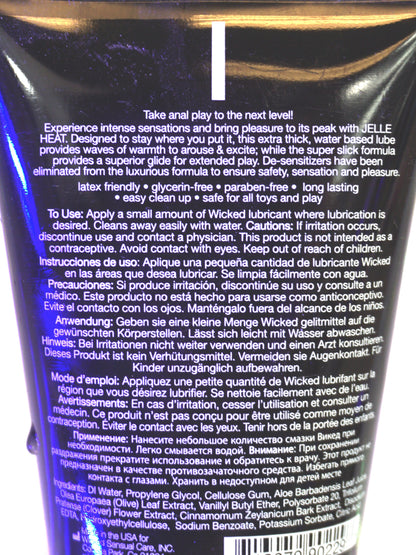 Jelle Heat Water Based Warming Anal Gel