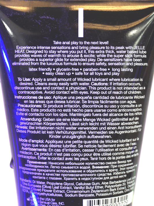 Jelle Heat Water Based Warming Anal Gel