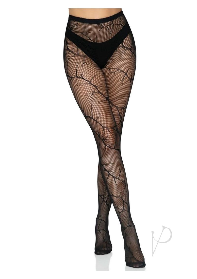 Leg Avenue Cracked Fishnet Tights